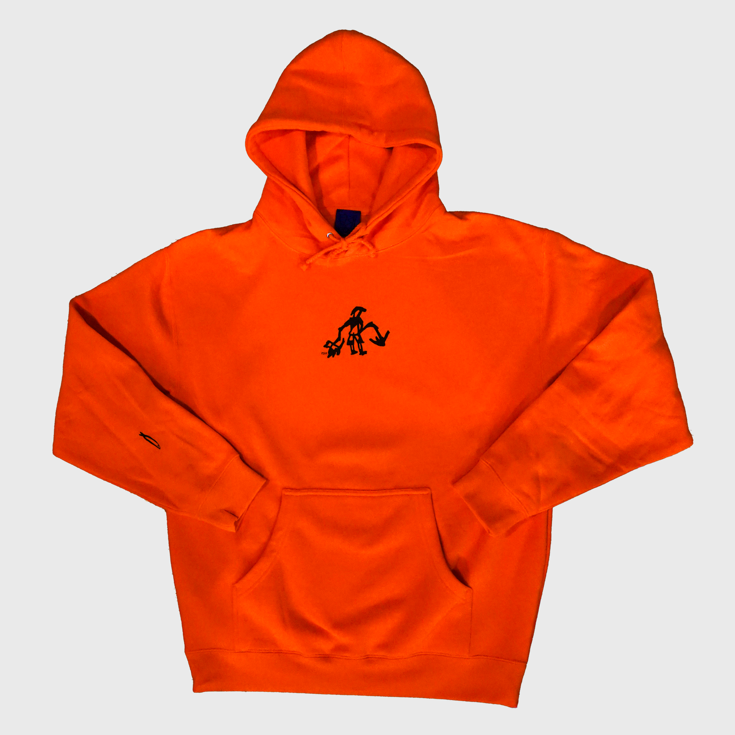 pizz hoodie orange
