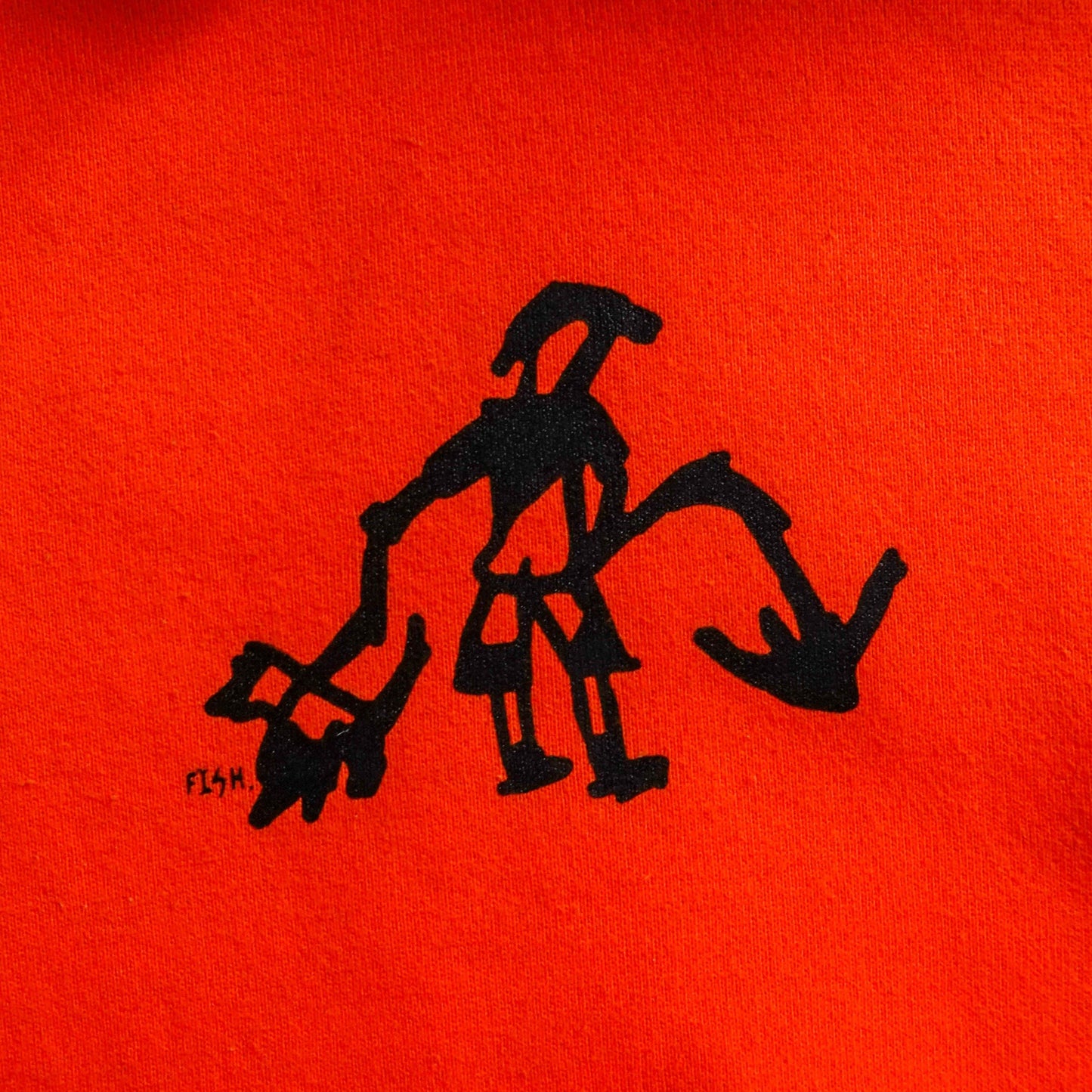 pizz hoodie orange